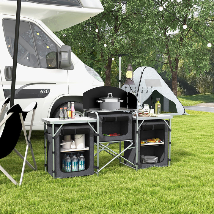Elevate Your Outdoor Cooking Experience with Our Aluminum Camping Kitchen