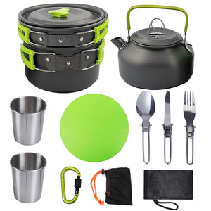 Discover the Ultimate Outdoor Hiking Picnic Cookware and Cutlery Set