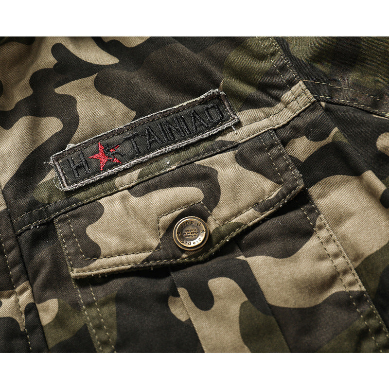 Casual Camouflage Print Men’s Outerwear Jacket