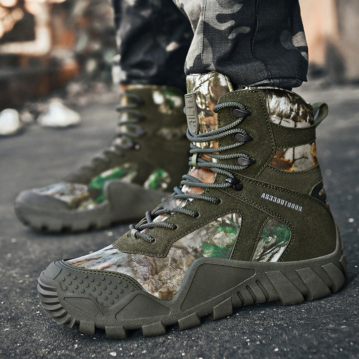 Tactical High-Top Outdoor Hiking Boots for Adventure