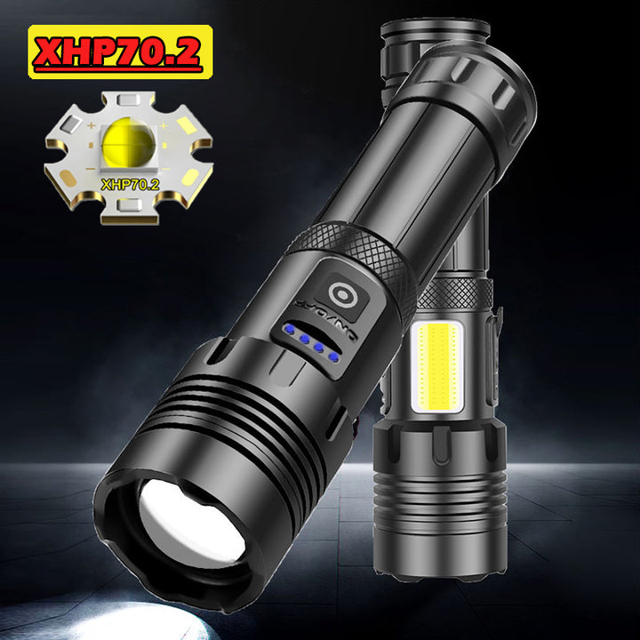 High-Intensity Rechargeable Emergency Camping Flashlight