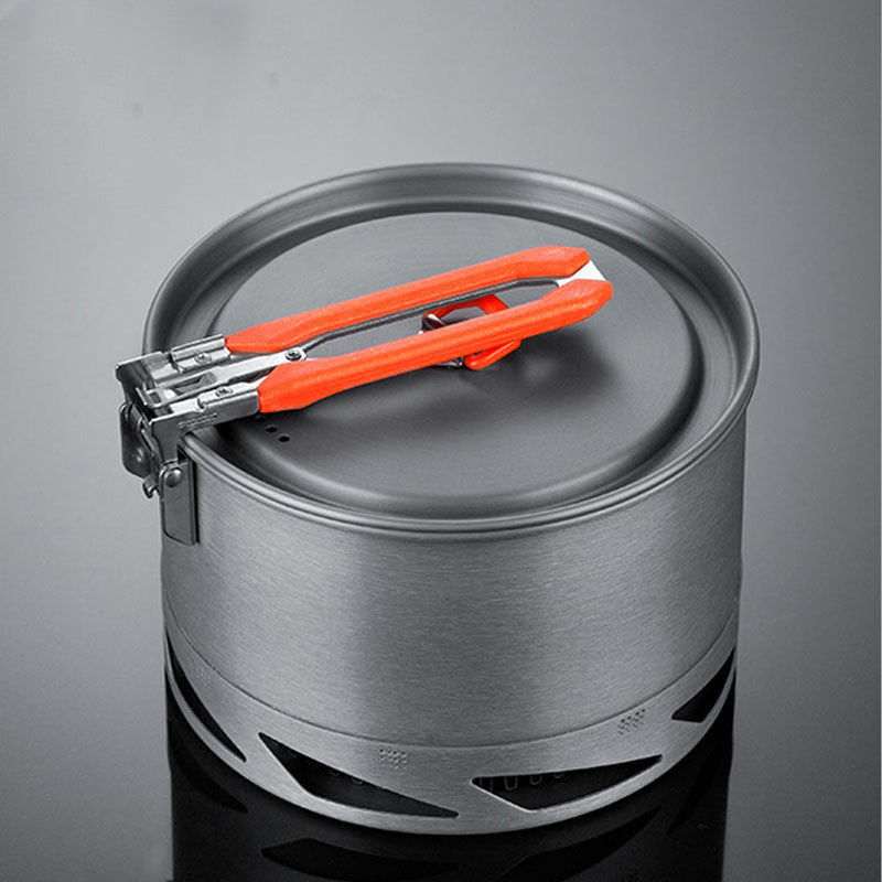 Alumina Heat-Exchange Camping Cookware Set for Outdoor Use
