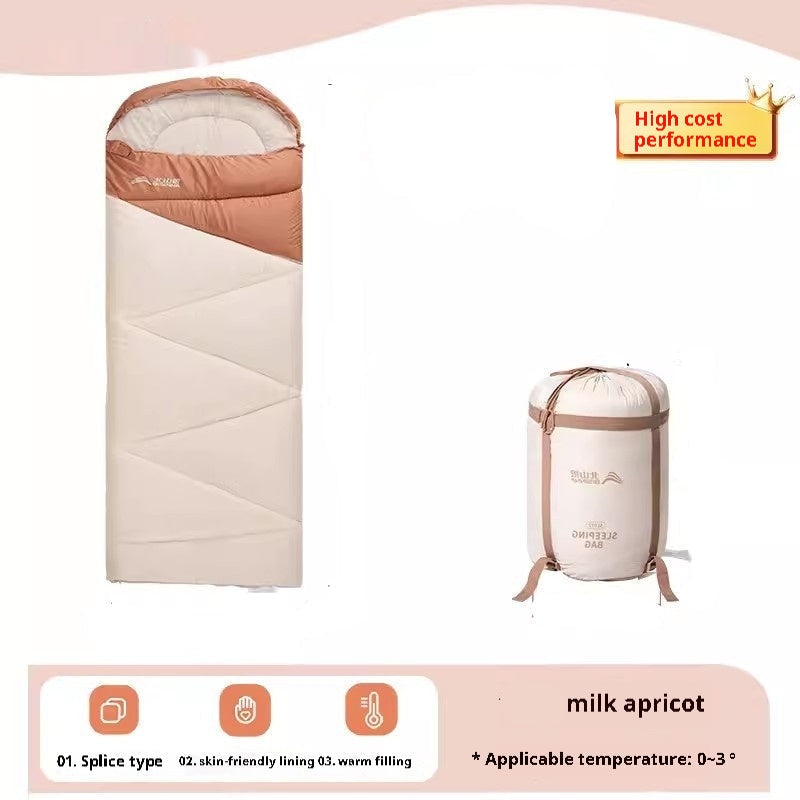 Thickened Outdoor Camping Sleeping Bag For Cold Weather