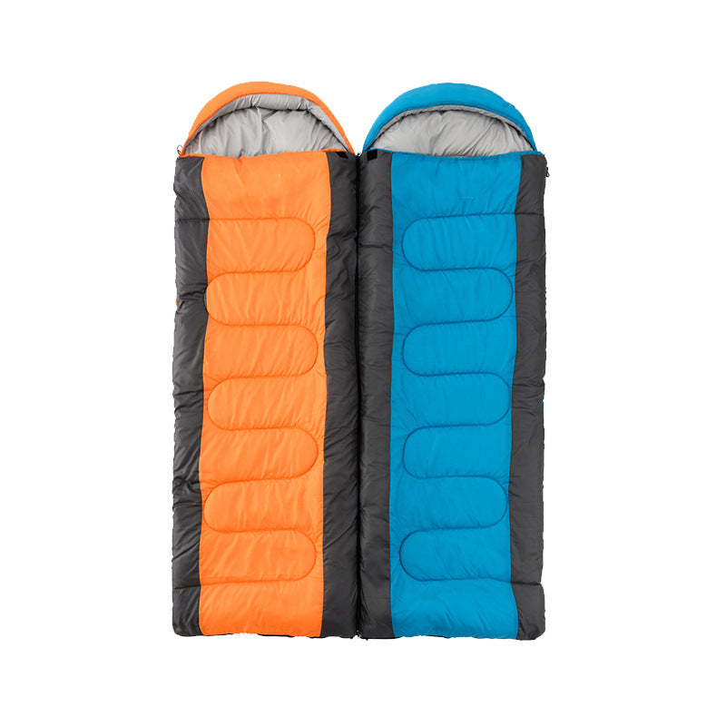 Hooded Envelope Sleeping Bag for Camping Comfort