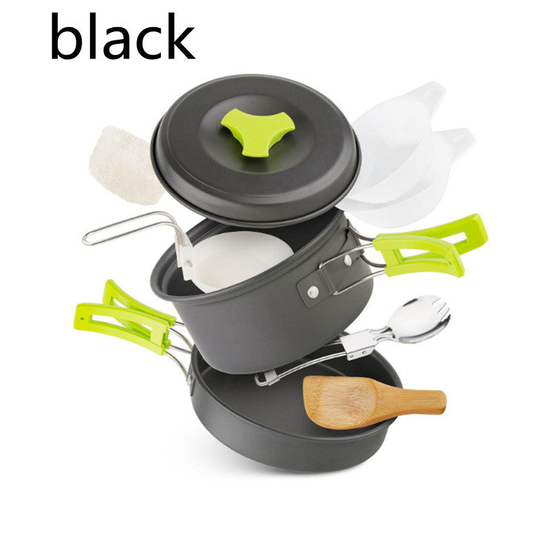 Outdoor Camping Cookware Set For 1-2 People