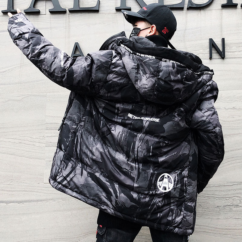 Camouflage Cotton Jacket for Outdoor Style