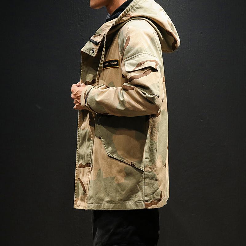 Camouflage Tooling Outdoor Jacket for Casual Wear