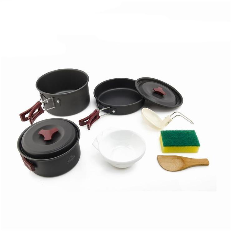 Portable Camping Cookware Set for Outdoor Cooking