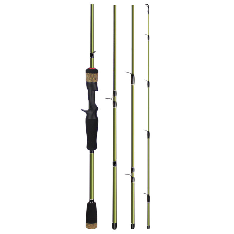 4-Section Carbon Telescopic Fishing Rod
