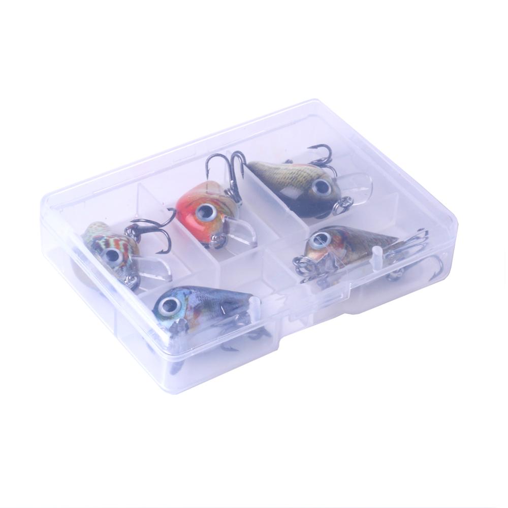 Mini Crankbait Fishing Lures 1.06 in 0.05 oz Box Set