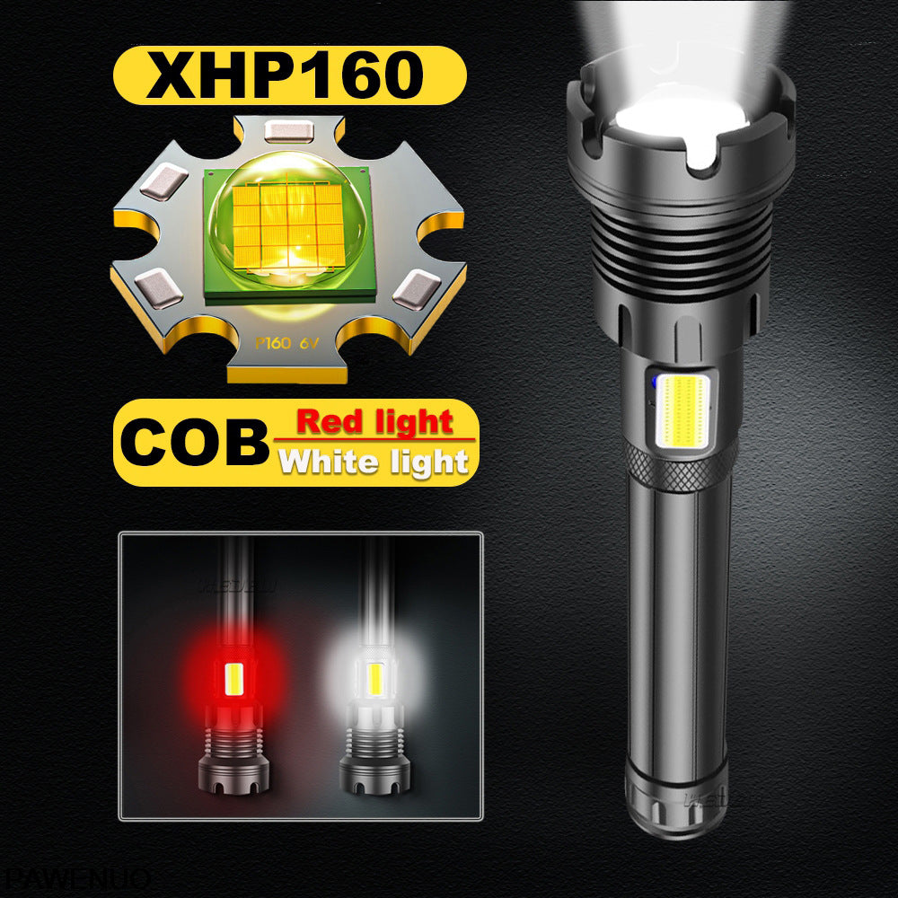 High-Intensity Rechargeable Emergency Camping Flashlight