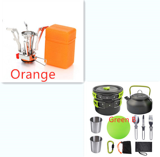 Outdoor Hiking Picnic Cookware and Cutlery Set