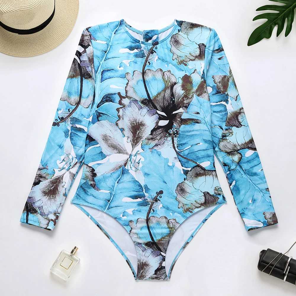 Printed Long Sleeve Sunscreen Wetsuit