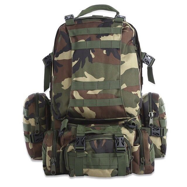 50L Waterproof Tactical MOLLE Hiking Backpack for Outdoor Travel