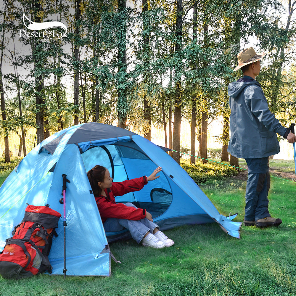 Desert Fox Aluminum Double Camping Tent for Outdoors
