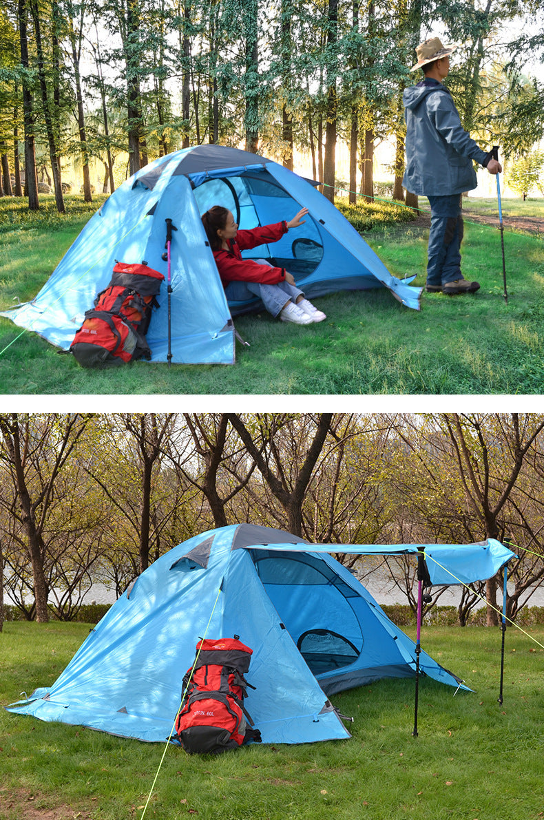 Desert Fox Aluminum Double Camping Tent for Outdoors