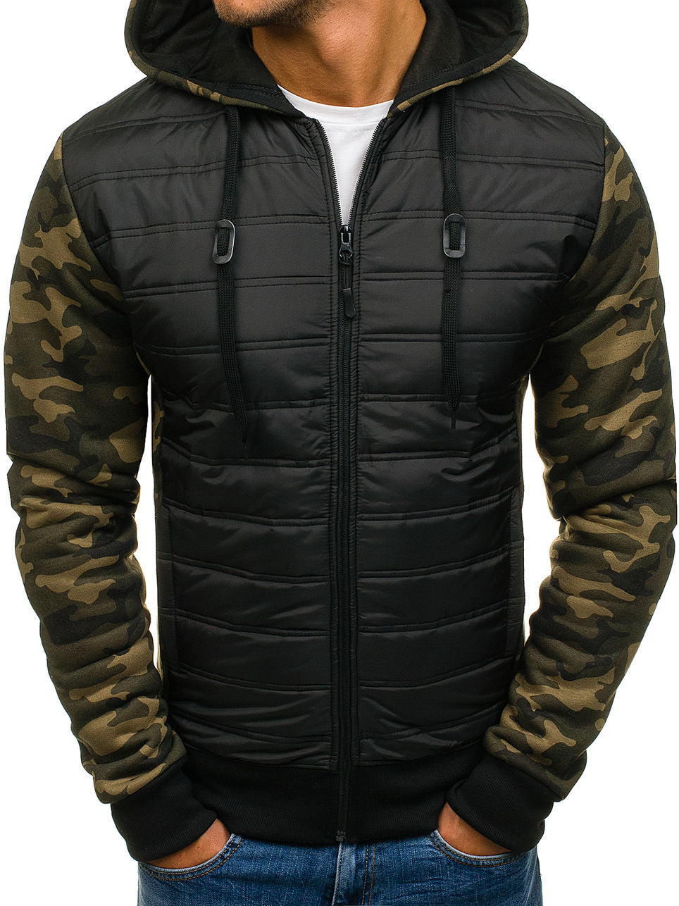 Men’s Hooded Warm Camouflage Cotton Jacket