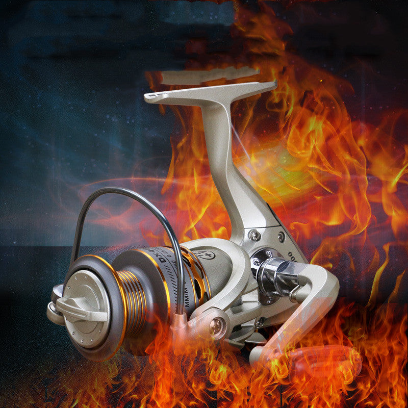 Metal Head Fishing Reel With Metal Hand