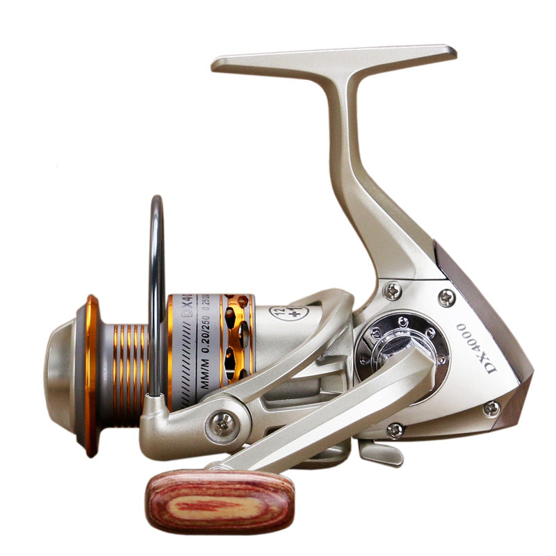 Metal Head Fishing Reel With Metal Hand