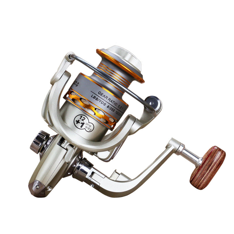 Metal Head Fishing Reel With Metal Hand