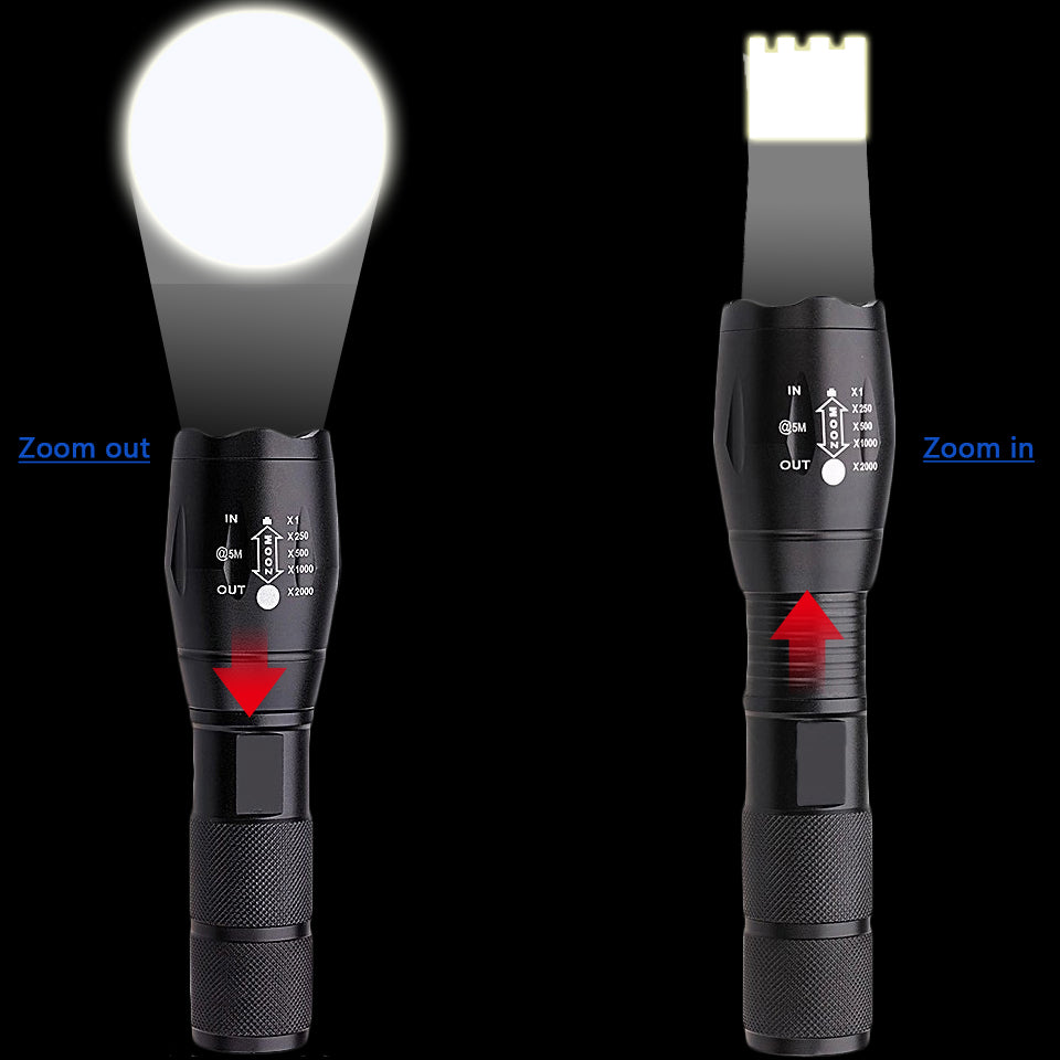 Rechargeable Tactical Super Bright Camping Flashlight