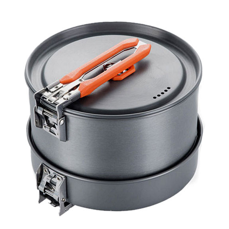 Portable Heat-Resistant Camping Cookware Set for Travel