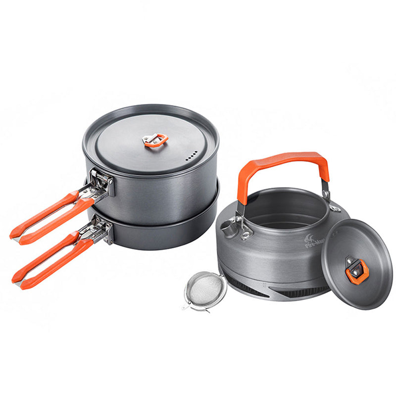 Portable Heat-Resistant Camping Cookware Set for Travel