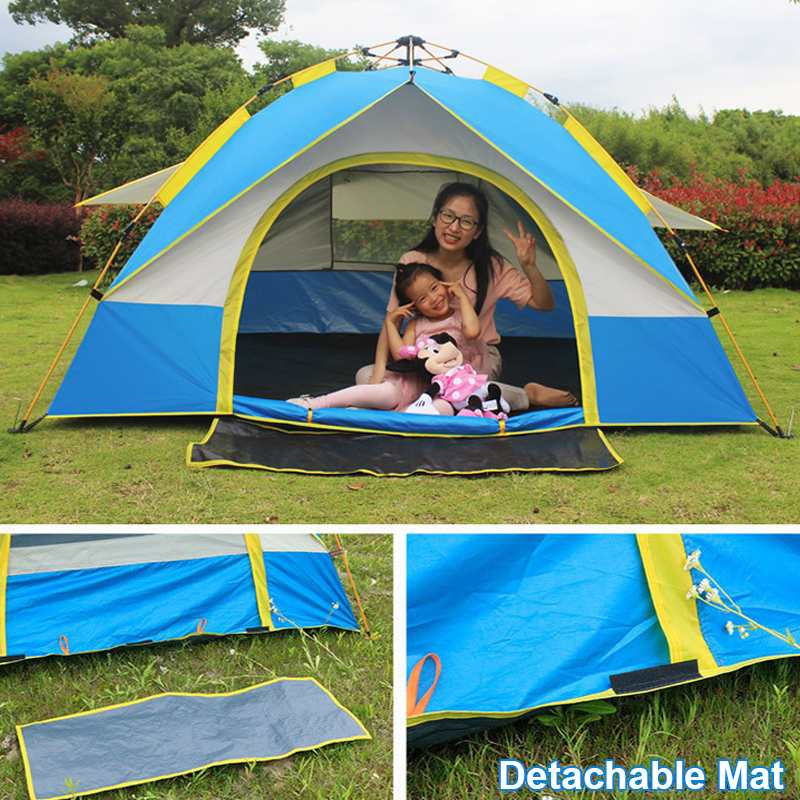 Automatic Pop-Up Camping Tent for Multi-Person Outdoor Use