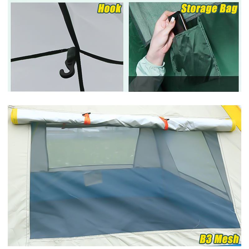 Automatic Pop-Up Camping Tent for Multi-Person Outdoor Use