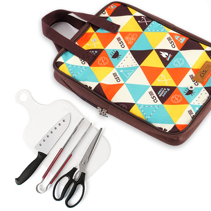 Five-Piece Outdoor Camping and BBQ Cookware Set