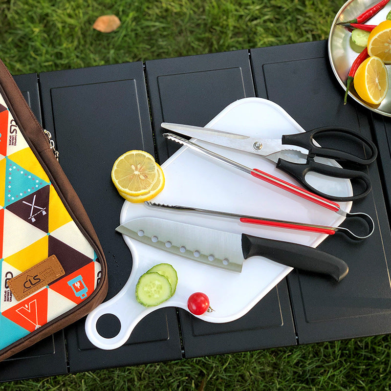 Five-Piece Outdoor Camping and BBQ Cookware Set