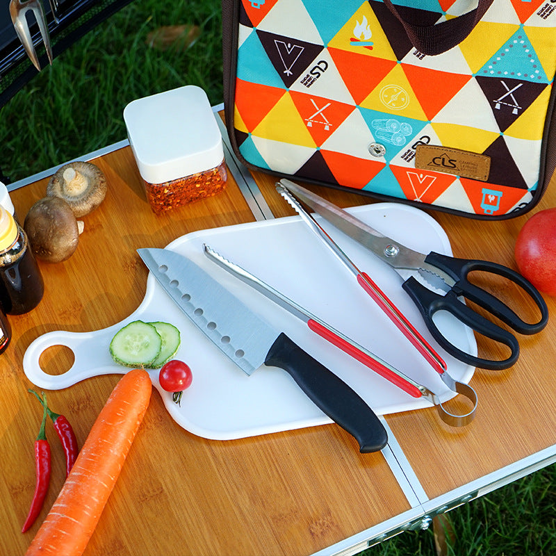 Five-Piece Outdoor Camping and BBQ Cookware Set