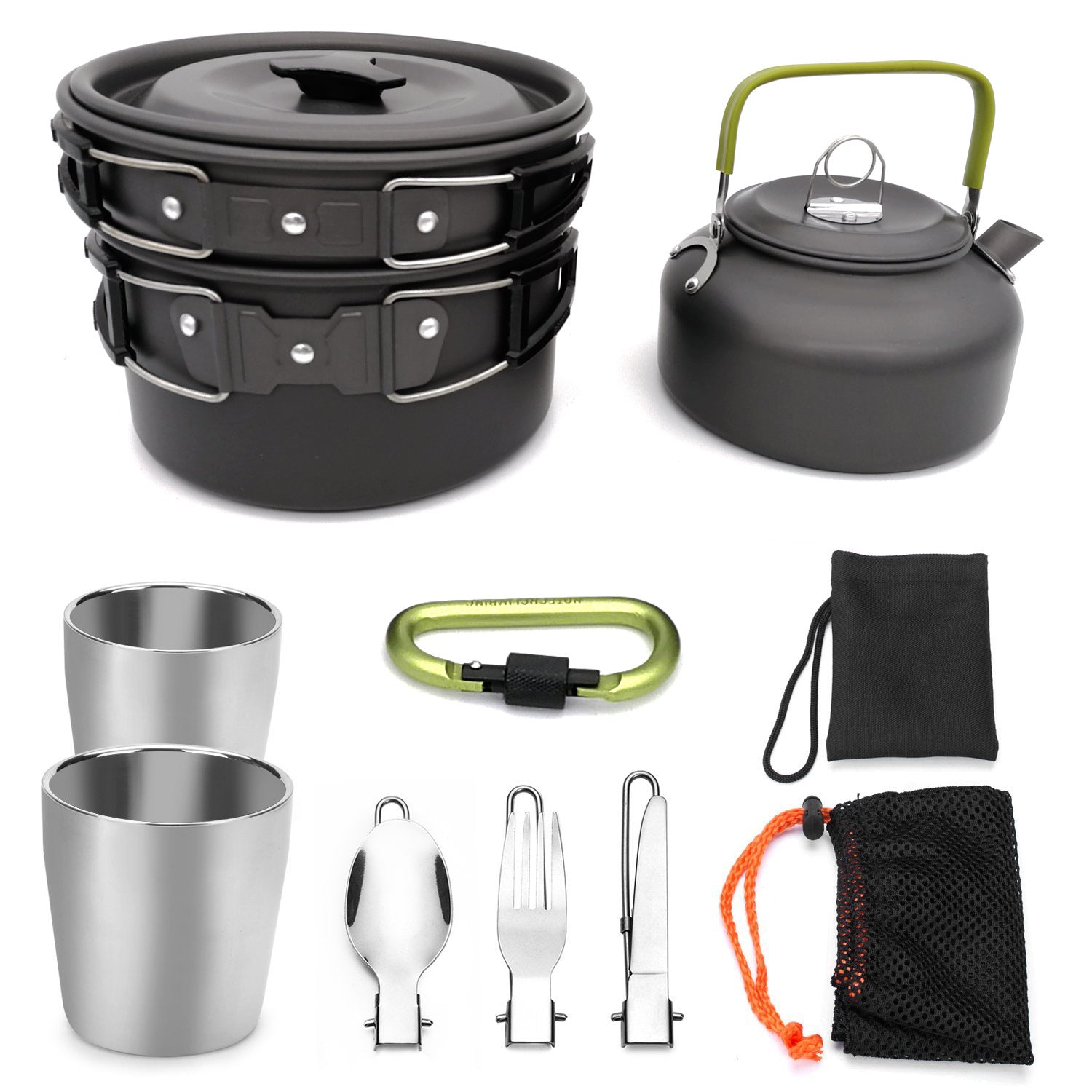 Outdoor Hiking Picnic Cookware and Cutlery Set