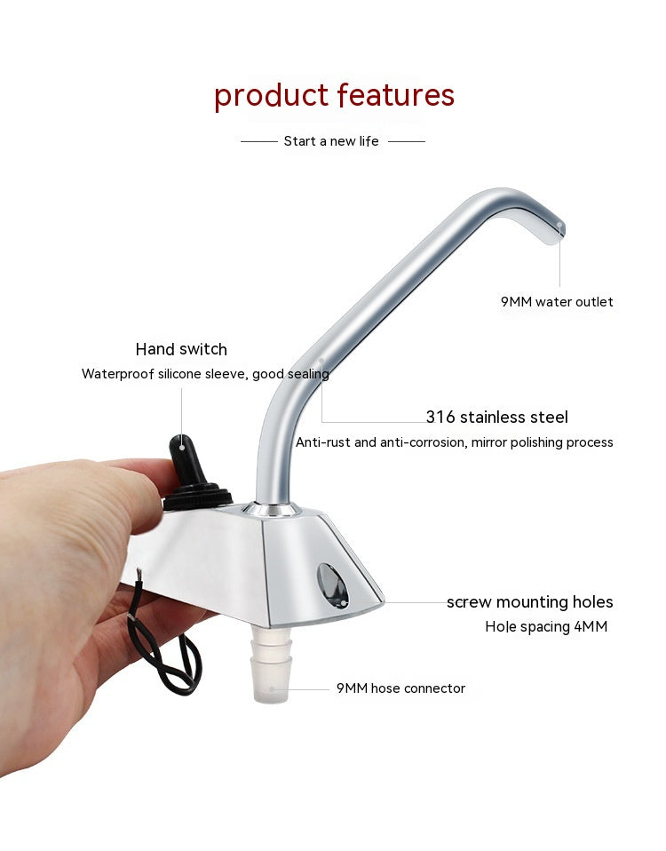 RV Rotating Faucet With Electronic Control