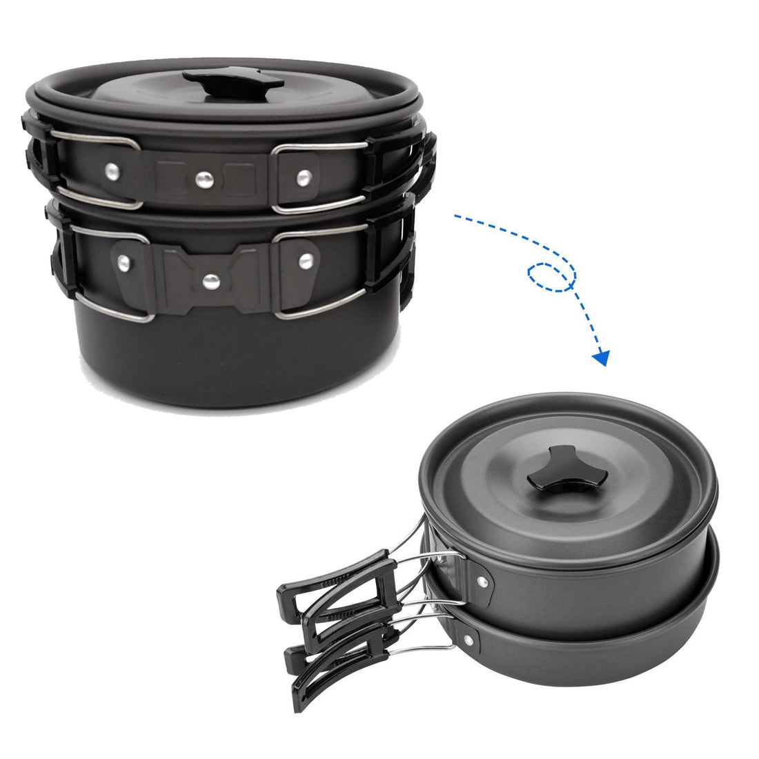 Outdoor Hiking Picnic Cookware and Cutlery Set