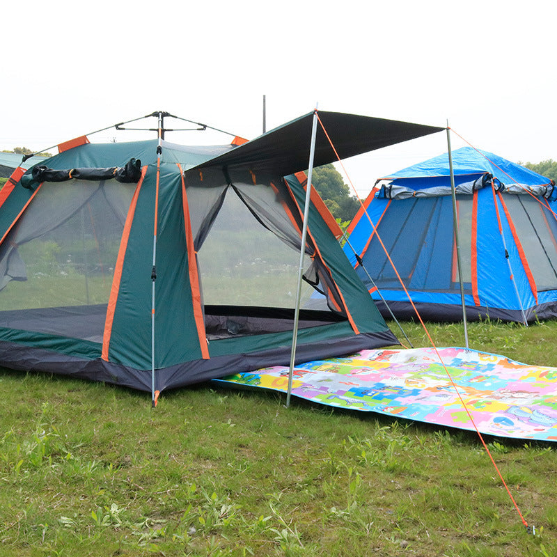 Double-Layer Waterproof Sunshade Outdoor Camping Tent