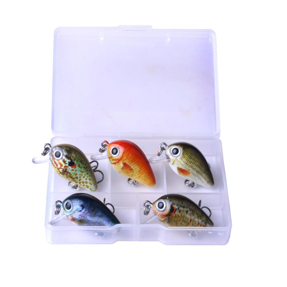 Mini Crankbait Fishing Lures 1.06 in 0.05 oz Box Set