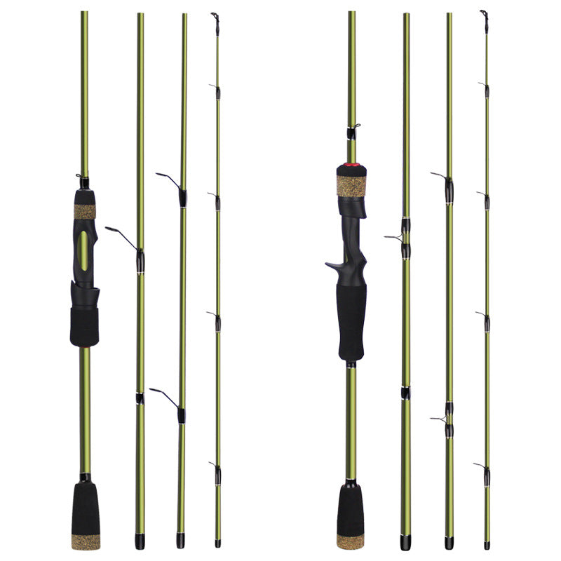 4-Section Carbon Telescopic Fishing Rod