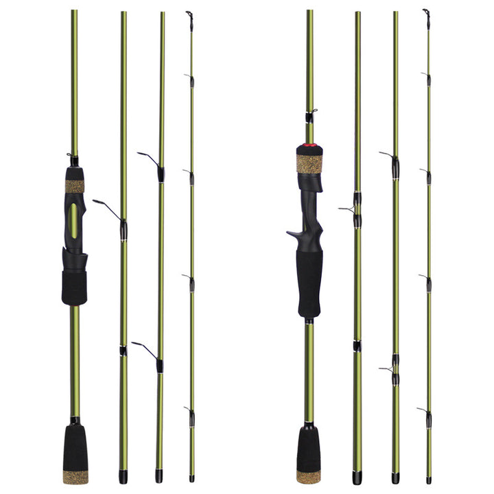 4-Section Carbon Telescopic Fishing Rod