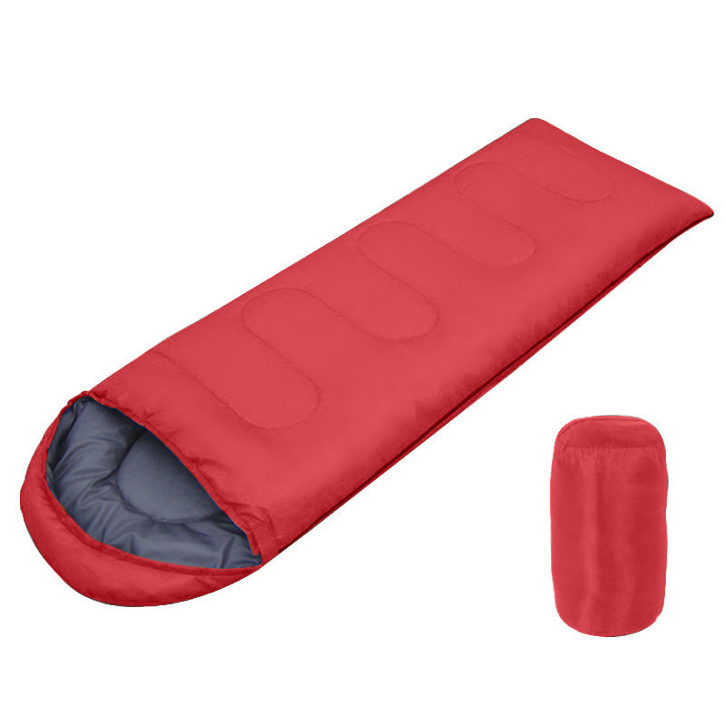 Cotton-Insulated Envelope Winter Sleeping Bag for Outdoor Camping