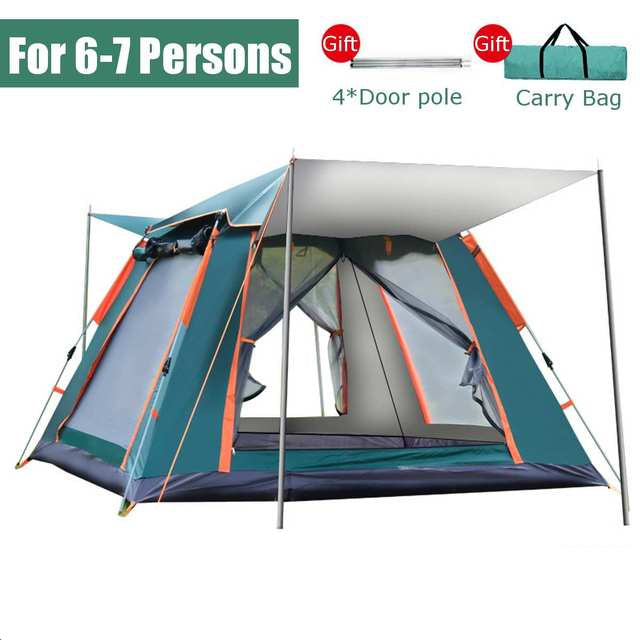 Double-Layer Waterproof Sunshade Outdoor Camping Tent