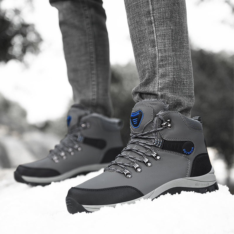 Men’s Warm Plush Winter Snow Ankle Hiking Boots