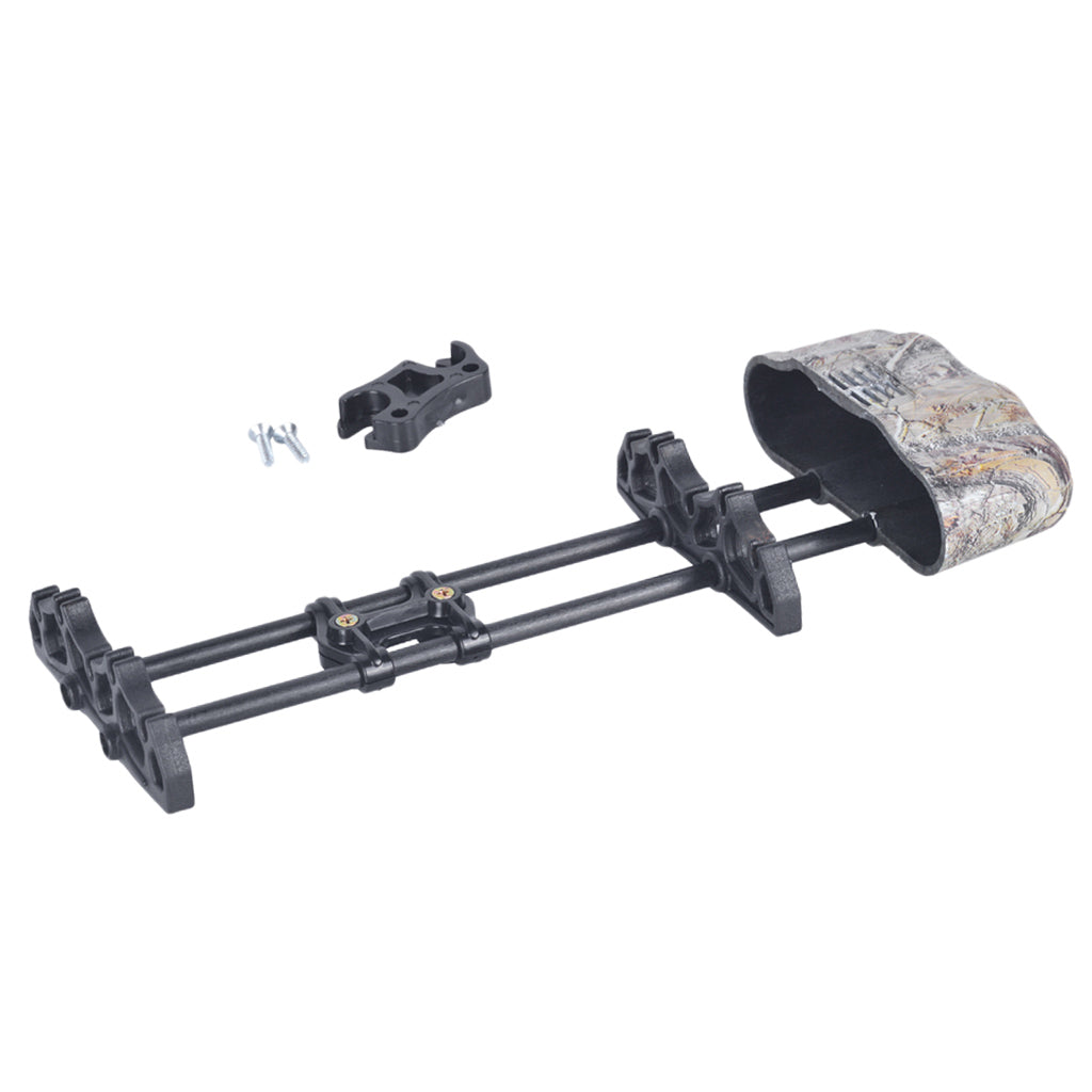 Black Camo Archery Quiver With Five Arrows