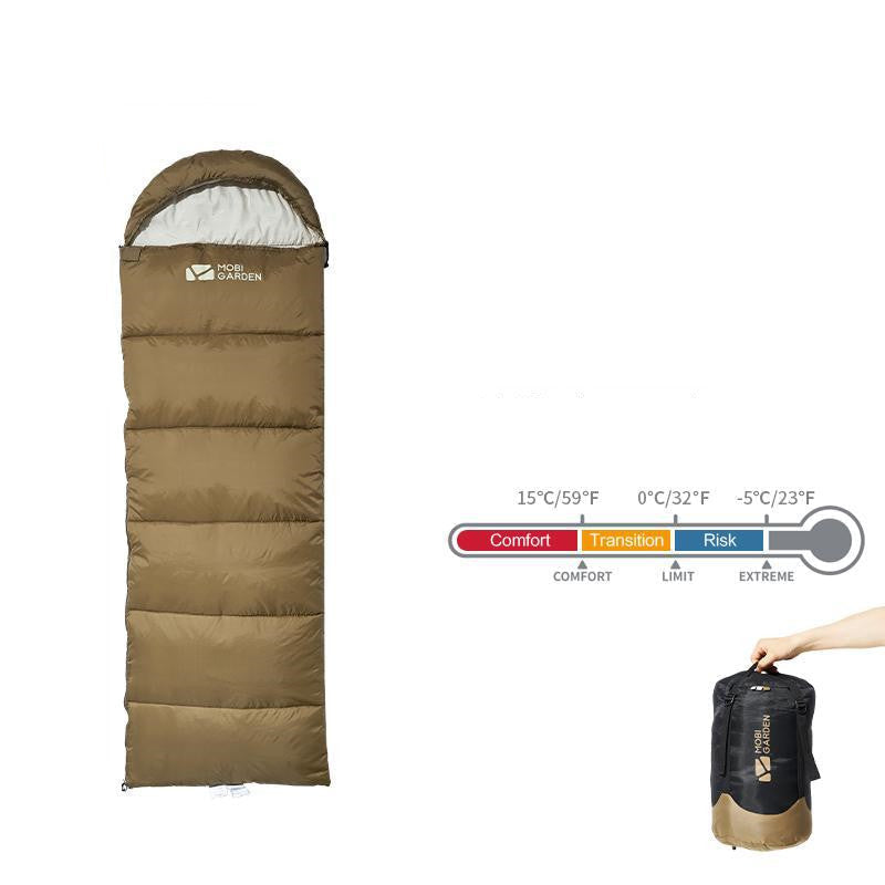 Thickened Winter Mummy Sleeping Bag for Camping