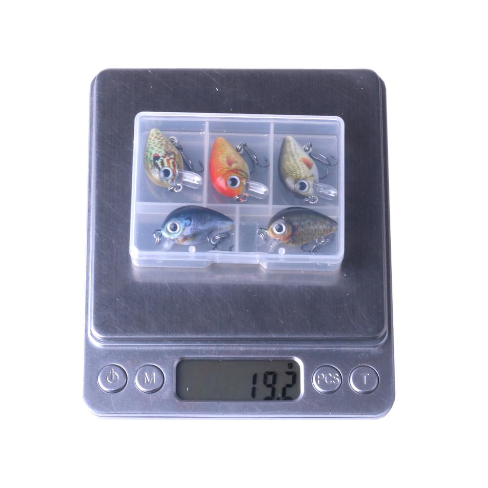 Mini Crankbait Fishing Lures 1.06 in 0.05 oz Box Set