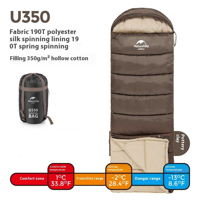 Warm Thickened Sleeping Bag for Self-Drive Camping Travel