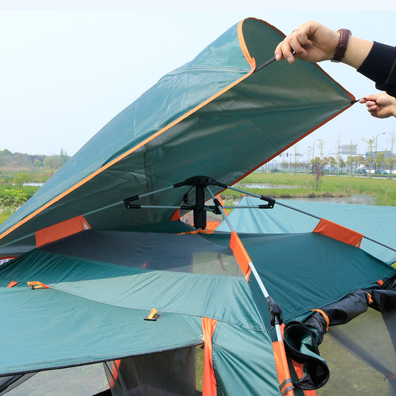 Double-Layer Waterproof Sunshade Outdoor Camping Tent