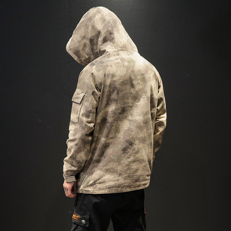Camouflage Tooling Outdoor Jacket for Casual Wear