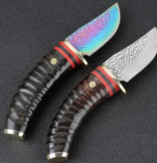 Forged VG10 Damascus Steel Outdoor Hunting Survival Knife