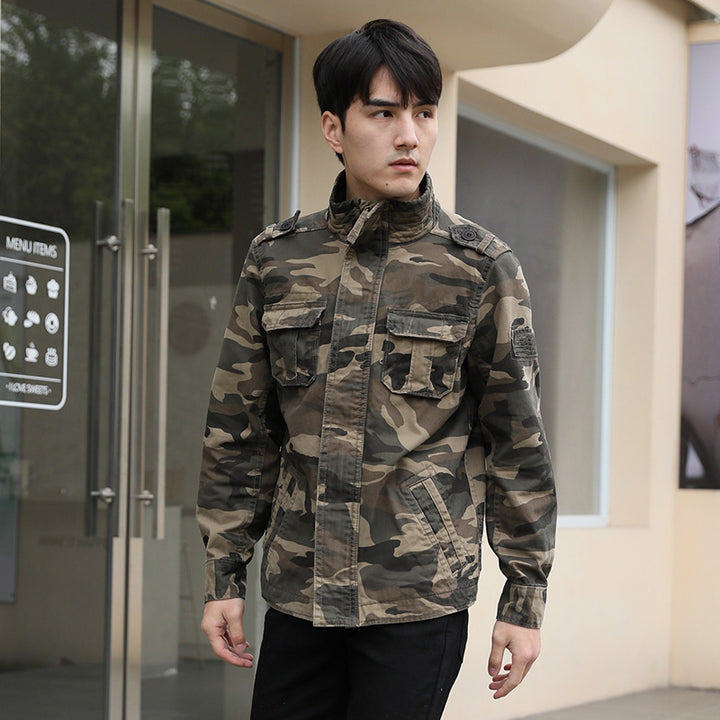 Men’s Autumn Camouflage Work Jacket for Outdoor Wear
